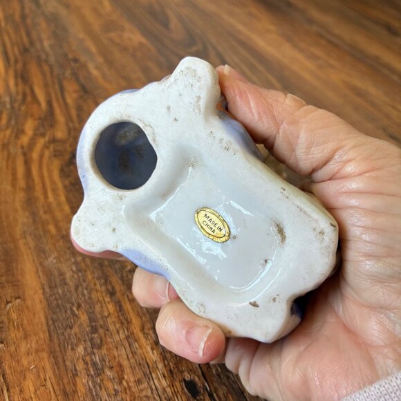 Vintage Curly Haired  Pastel Clown Figurine with Dog - Picture 7 of 7